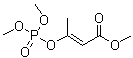 structure of CAS# 7786-34-7, Mevinphos;NSC 46470; O,O-Dimethyl O-(1-carbomethoxy-1-propen-2-yl) phosphate; PD 5; PD 5 (pesticide); Phosdrin; Phosdrin W 10