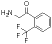 2-Amino-1-[2-(trifluoromethyl)phenyl]ethanone molecular structure (CAS 779286-44-1)