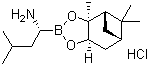 structure of CAS# 779357-85-6, (R)-1-Amino-3-methylbutylboronic acid pinanediol ester hydrochloride;(R)-Boroleu-(+)-pinanediol hydrochloride