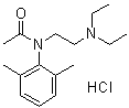 N-[2-(Diethylamino)ethyl]-N-(2,6-dimethylphenyl)acetamide monohydrochloride molecular structure (CAS 77966-80-4)