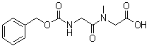 N-苄氧羰基甘氨酰肌氨酸分子结构 (CAS 7801-91-4)