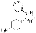 1-(1-Phenyl-1H-tetrazol-5-yl)-4-piperidinamine molecular structure (CAS 781612-07-5)