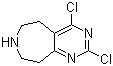 结构式 CAS# 781612-89-3, 2,4-二氯-6,7,8,9-四氢-5H-嘧啶并[5,4-d]氮杂卓