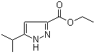 Ethyl 5-(1-methylethyl)-1H-pyrazole-3-carboxylate molecular structure (CAS 78208-72-7)