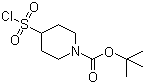 structure of CAS# 782501-25-1, 4-Chlorosulfonylpiperidine-1-carboxylic acid tert-butyl ester;1-tert-Butyl-4-chlorosulfonylpiperidine; 1-Boc-4-Chlorosulfonylpiperidine