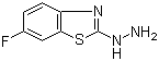 6-Fluoro-2-hydrazino-1,3-benzothiazole molecular structure (CAS 78364-55-3)