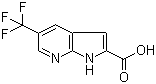 5-Trifluoromethyl-1H-pyrrolo[2,3-b]pyridine-2-carboxylic acid molecular structure (CAS 784144-05-4)