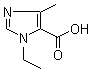 结构式 CAS# 78449-68-0, 1-乙基-4-甲基-1H-咪唑-5-羧酸