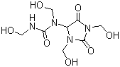 structure of CAS# 78491-02-8, Diazolidinylurea;N-(1,3-Bis(hydroxymethyl)-2,5-dioxo-4-imidazolidinyl)-N,N'-bis(hydroxymethyl)-urea