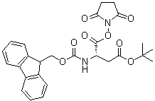 N-[(9H-Fluoren-9-ylmethoxy)carbonyl]-L-aspartic acid 4-(1,1-dimethylethyl) 1-(2,5-dioxo-1-pyrrolidinyl) ester molecular structure (CAS 78553-23-8)