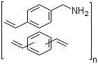 结构式 CAS# 78578-28-6, 4-氨甲基苯乙烯-苯二乙烯共聚物