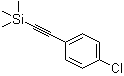 structure of CAS# 78704-49-1, ((4-Chlorophenyl)ethynyl)trimethylsilane;1-(4-Chlorophenyl)-2-(trimethylsilyl)acetylene; 1-(Trimethylsilyl)-2-(4-chlorophenyl)ethyne; 1-Chloro-4-[(trimethylsilyl)ethynyl]benzene; 4-Chlorophenyl(trimethylsilyl)ethyne; Trimethylsilyl(4-chlorophenyl)acetylene