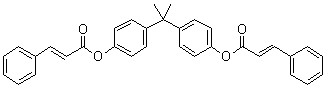 (2E,2'E)-3-Phenyl-2-propenoic acid (1-methylethylidene)di-4,1-phenylene ester molecular structure (CAS 787583-27-1)