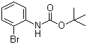 2-溴-N-(叔丁氧羰基)苯胺分子结构 (CAS 78839-75-5)