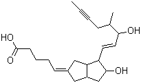 结构式 CAS# 78919-13-8, 伊洛前列素