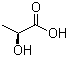 L(+)-Lactic acid molecular structure (CAS 79-33-4)