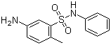 structure of CAS# 79-72-1, 4-Aminotoluene-2-sulphonanilide;5-Amino-2-methyl-N-phenyl-benzenesulfonamide
