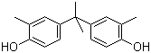 结构式 CAS# 79-97-0, 4,4'-(1-甲基亚乙基)双(2-甲基苯酚); 2,2-双(4-羟基-3-甲基苯基)丙烷