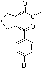 结构式 CAS# 791594-11-1, 顺式-2-(4-溴苯甲酰基)环戊烷甲酸甲酯