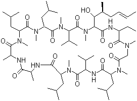 环孢菌素分子结构 (CAS 79217-60-0)