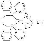 [1,4-双(二苯基膦基)丁烷](1,5-环辛二烯)铑(I)四氟硼酸盐分子结构 (CAS 79255-71-3)