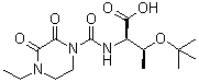 O-(1,1-Dimethylethyl)-N-[(4-ethyl-2,3-dioxo-1-piperazinyl)carbonyl]-D-threonine molecular structure (CAS 79276-23-6)