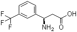 (R)-3-Amino-3-(3-(trifluoromethyl)phenyl)propanoic acid molecular structure (CAS 793663-51-1)