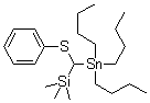 Trimethyl[(phenylthio)(tributylstannyl)methyl]silane molecular structure (CAS 79409-19-1)