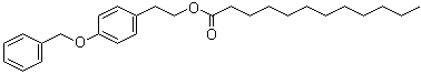 结构式 CAS# 794564-07-1, 4-苄氧基苯基乙基月桂酸酯