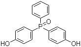双(4-羟基苯基)苯基氧化膦分子结构 (CAS 795-43-7)
