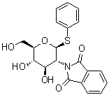 Phenyl 2-deoxy-2-(1,3-dihydro-1,3-dioxo-2H-isoindol-2-yl)-1-thio-beta-D-glucopyranoside molecular structure (CAS 79528-50-0)