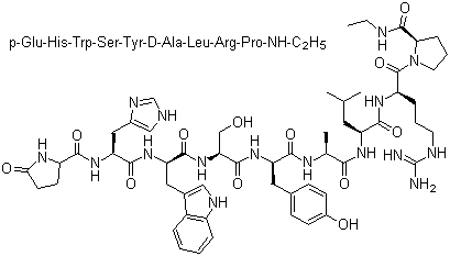 Alarelin molecular structure (CAS 79561-22-1)