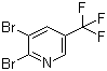 2,3-Dibromo-5-(trifluoromethyl)pyridine molecular structure (CAS 79623-38-4)