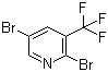 2,5-Dibromo-3-trifluoromethylpyridine molecular structure (CAS 79623-39-5)