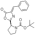 [S-(Z)]-2-[4,5-二氢-5-氧代-4-(苯基亚甲基)-2-恶唑基]-1-吡咯烷羧酸叔丁酯分子结构 (CAS 79778-45-3)
