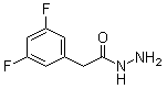 3,5-二氟苯乙酰肼分子结构 (CAS 797784-29-3)