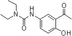 N'-(3-Acetyl-4-hydroxyphenyl)-N,N-diethylurea molecular structure (CAS 79881-89-3)