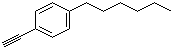 structure of CAS# 79887-11-9, 4-Hexylphenylacetylene;1-Ethynyl-4-hexylbenzene