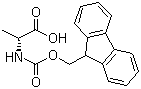 structure of CAS# 79990-15-1, Fmoc-D-alanine;Fmoc-D-Ala-OH; N-9-Fluorenylmethoxycarbonyl-D-alanine