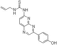 N-[3-(4-Hydroxyphenyl)pyrido[2,3-b]pyrazin-6-yl]-N'-2-propen-1-ylthiourea molecular structure (CAS 800394-83-6)