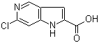 6-Chloro-1H-pyrrolo[3,2-c]pyridine-2-carboxylic acid molecular structure (CAS 800401-54-1)