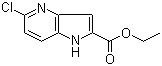 结构式 CAS# 800401-62-1, 5-氯--1H-吡咯并[3,2-b]吡啶-2-甲酸乙酯