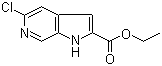 Ethyl 5-chloro-1H-pyrrolo[2,3-c]pyridine-2-carboxylate molecular structure (CAS 800401-67-6)