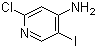 结构式 CAS# 800402-12-4, 2-氯-5-碘-4-吡啶胺