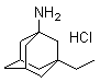 1-Amino-3-ethyladamantane hydrochloride molecular structure (CAS 80121-67-1)