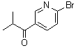 1-(6-Bromo-3-pyridinyl)-2-methyl-1-propanone molecular structure (CAS 801303-47-9)