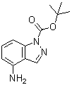 tert-Butyl 4-amino-1H-indazole-1-carboxylate molecular structure (CAS 801315-74-2)