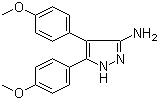 4,5-Bis(4-methoxyphenyl)-1H-pyrazol-3-amine molecular structure (CAS 802919-05-7)