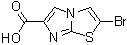 structure of CAS# 80354-00-3, 2-Bromoimidazo[2,1-b]thiazole-6-carboxylic acid