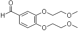 3,4-二(2-甲氧基乙氧基)苯甲醛分子结构 (CAS 80407-64-3)